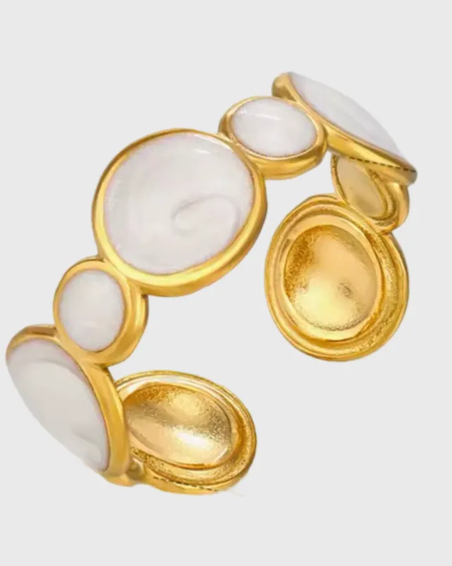 Quincy Adjustable Ring -24K Gold sold by Banks Jewelry