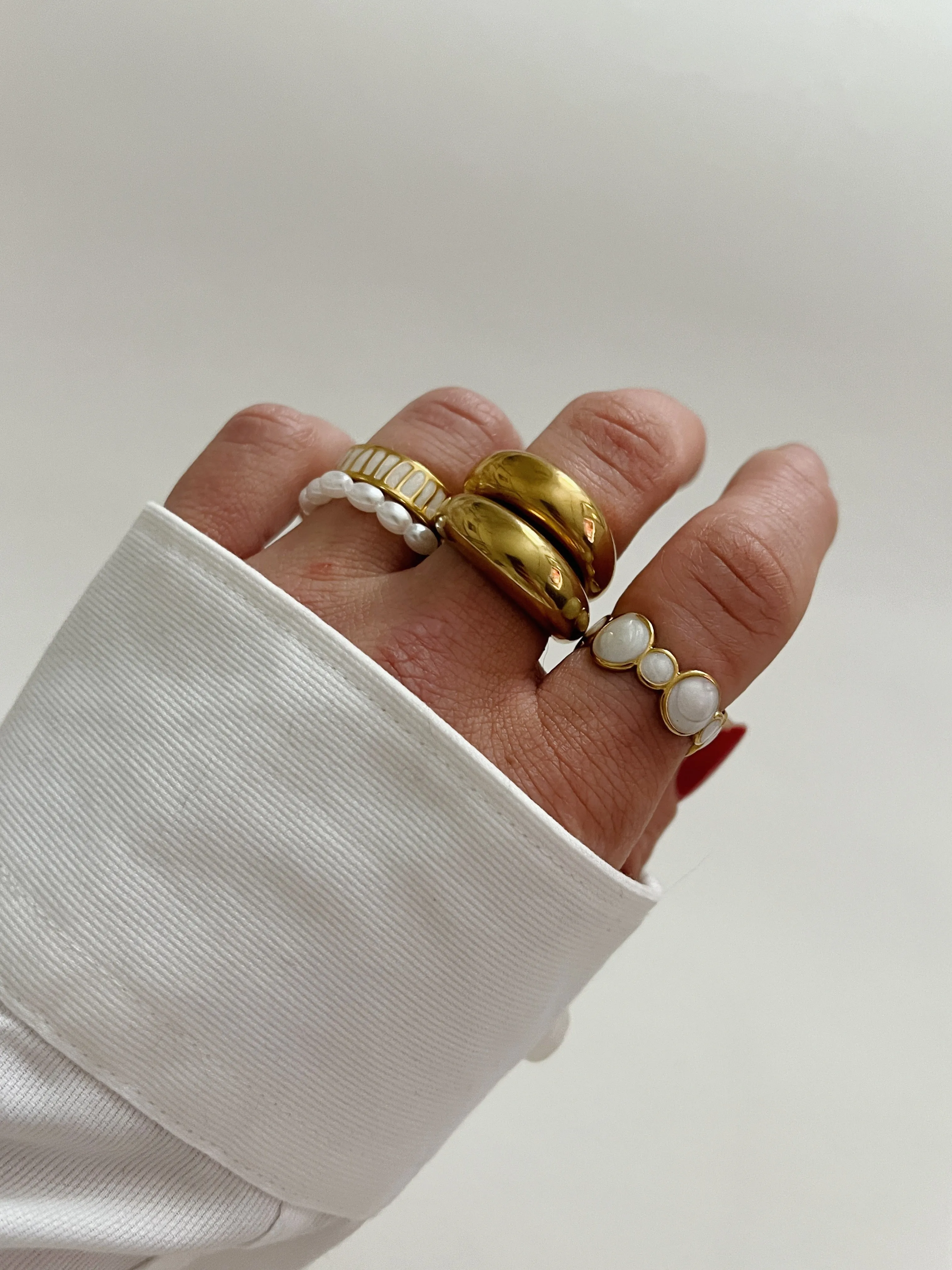 Quincy Adjustable Ring -24K Gold sold by Banks Jewelry product image thumbnail 3