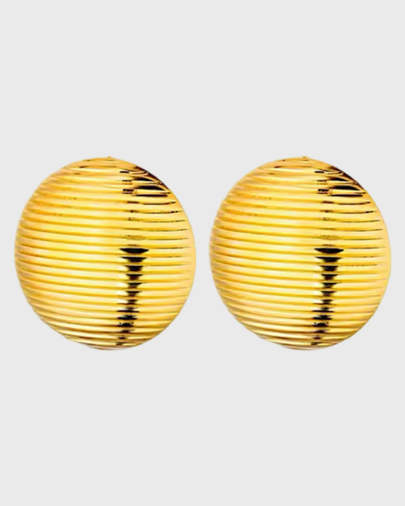 Rounded Rubbed Vintage Earrings - 24K Gold sold by Banks Jewelry