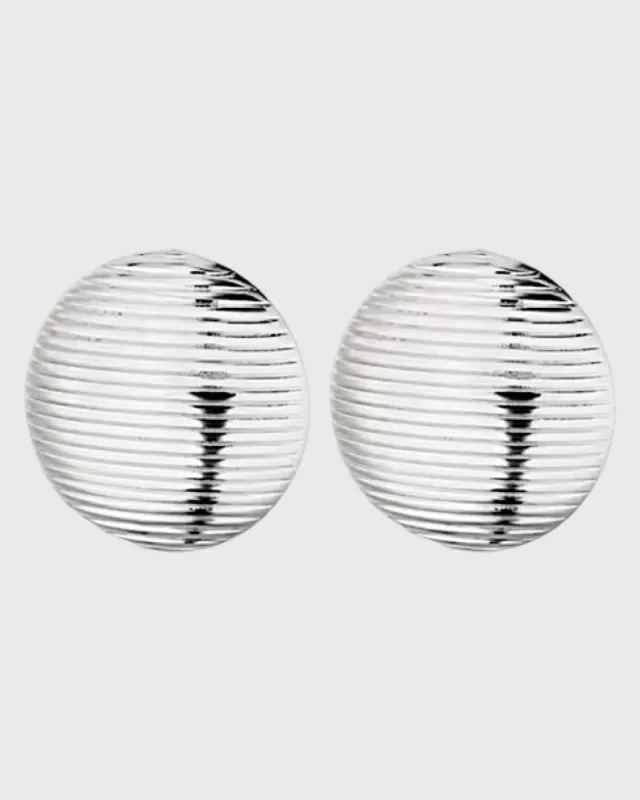 Silver Rounded Rubbed Vintage Earrings sold by Banks Jewelry