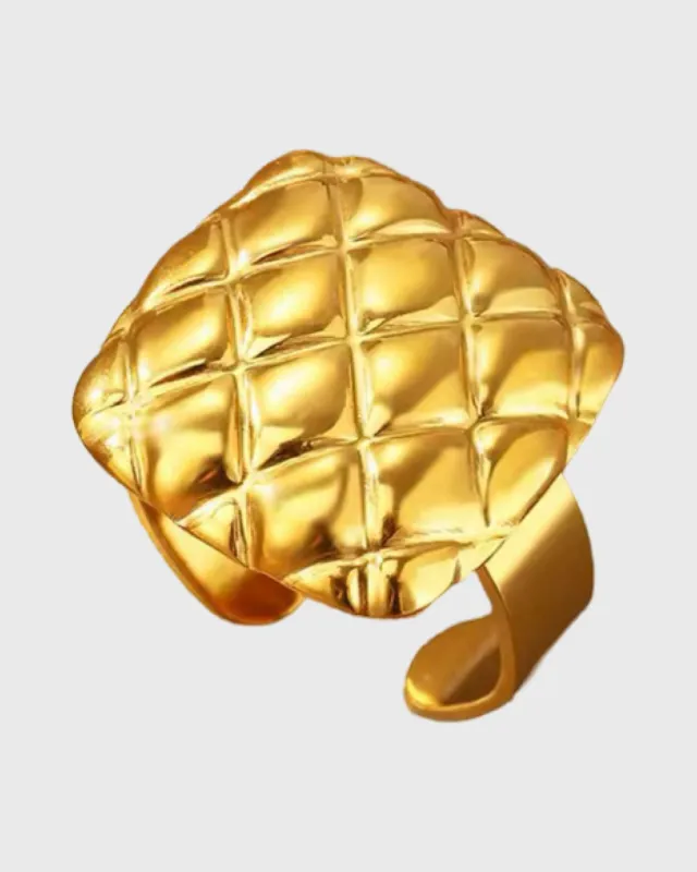 COCO Vintage Adjustable Ring-24K Gold sold by Banks Jewelry