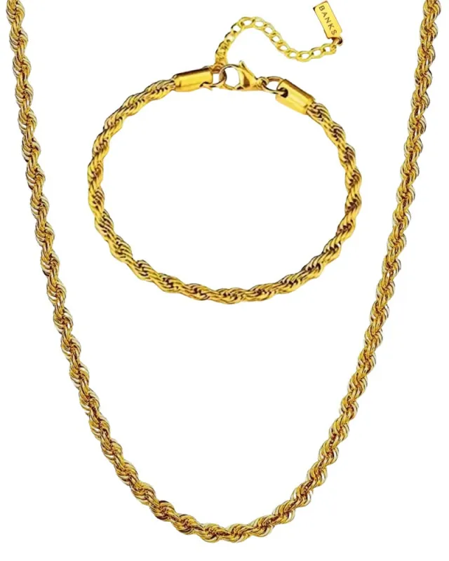 Twisted Rope Stacking Set sold by Banks Jewelry