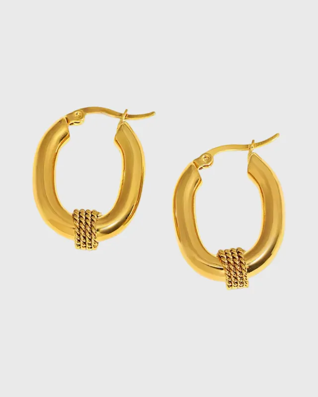 Cozette Earring -24 K Gold sold by Banks Jewelry
