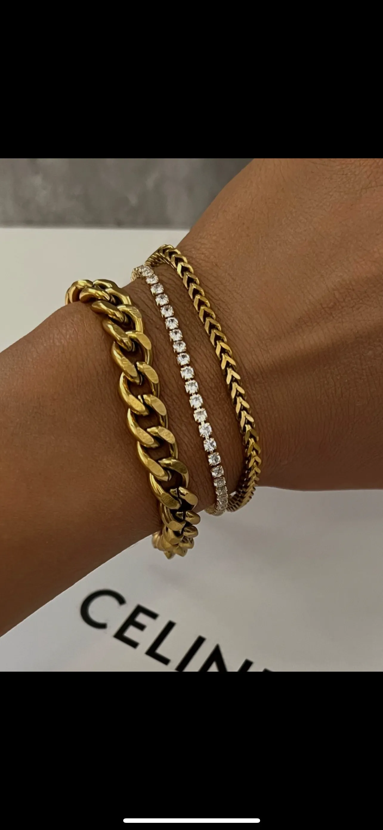 Tennis Bracelete-24K Gold sold by Banks Jewelry product image thumbnail 5