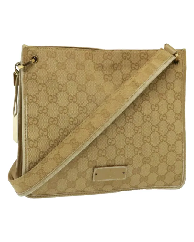 GUCCI GG Canvas Shoulder Bag Beige sold by Banks Jewelry
