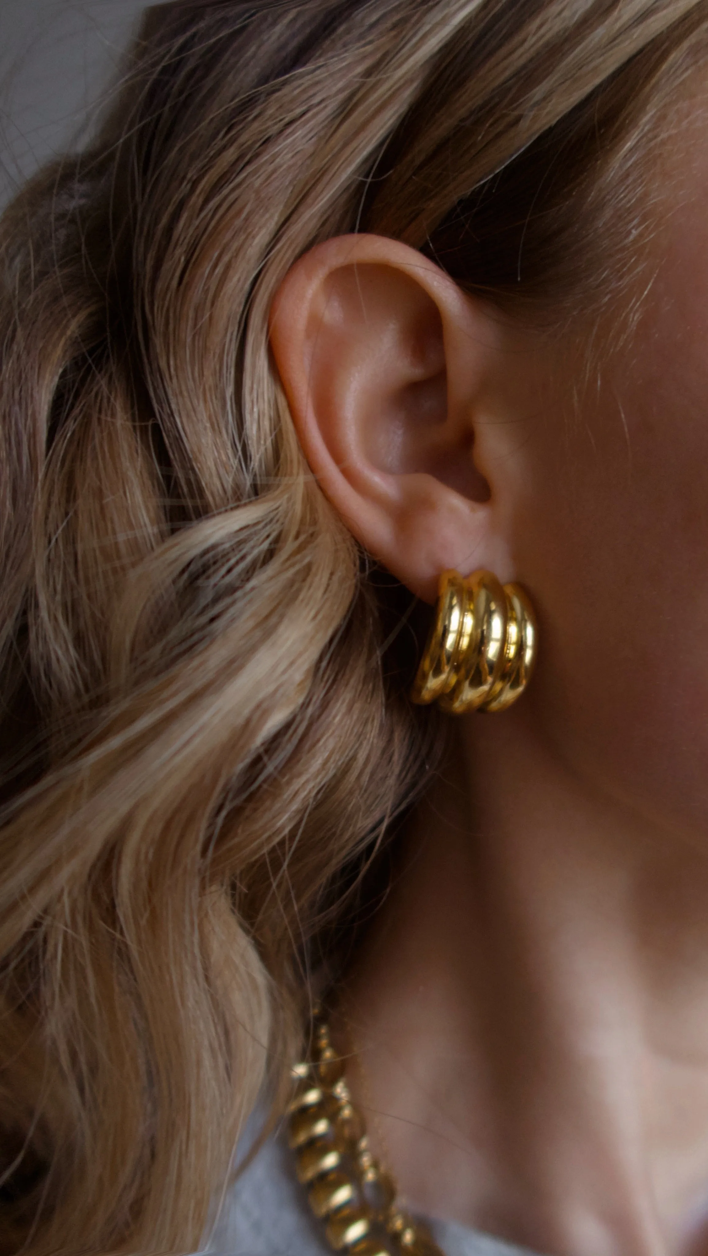 Vintage Girl Earrings- 24K GOLD sold by Banks Jewelry product image thumbnail 2