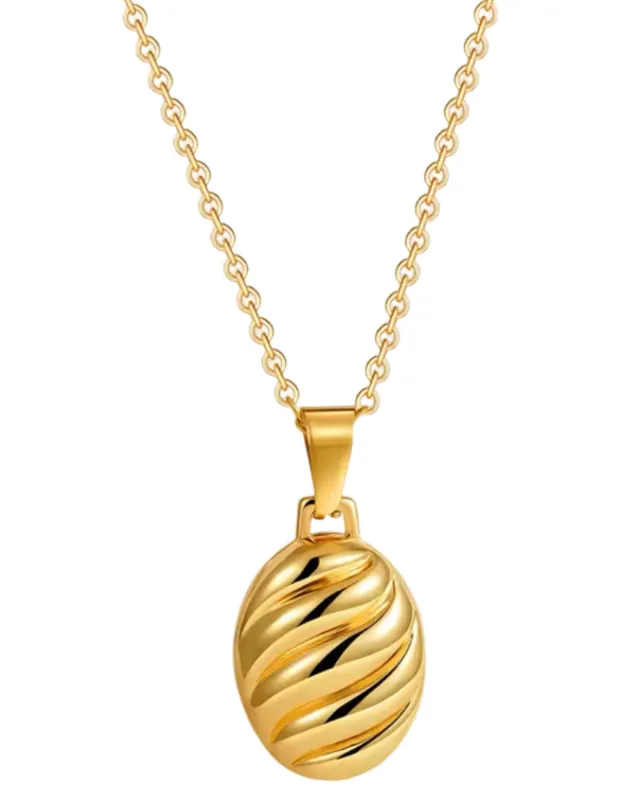 Darla Pendant Necklace  -24k Gold sold by Banks Jewelry