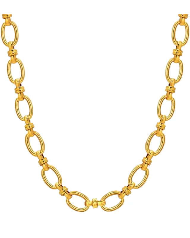 Marlo Stacking Chain Necklace  -24k Gold sold by Banks Jewelry