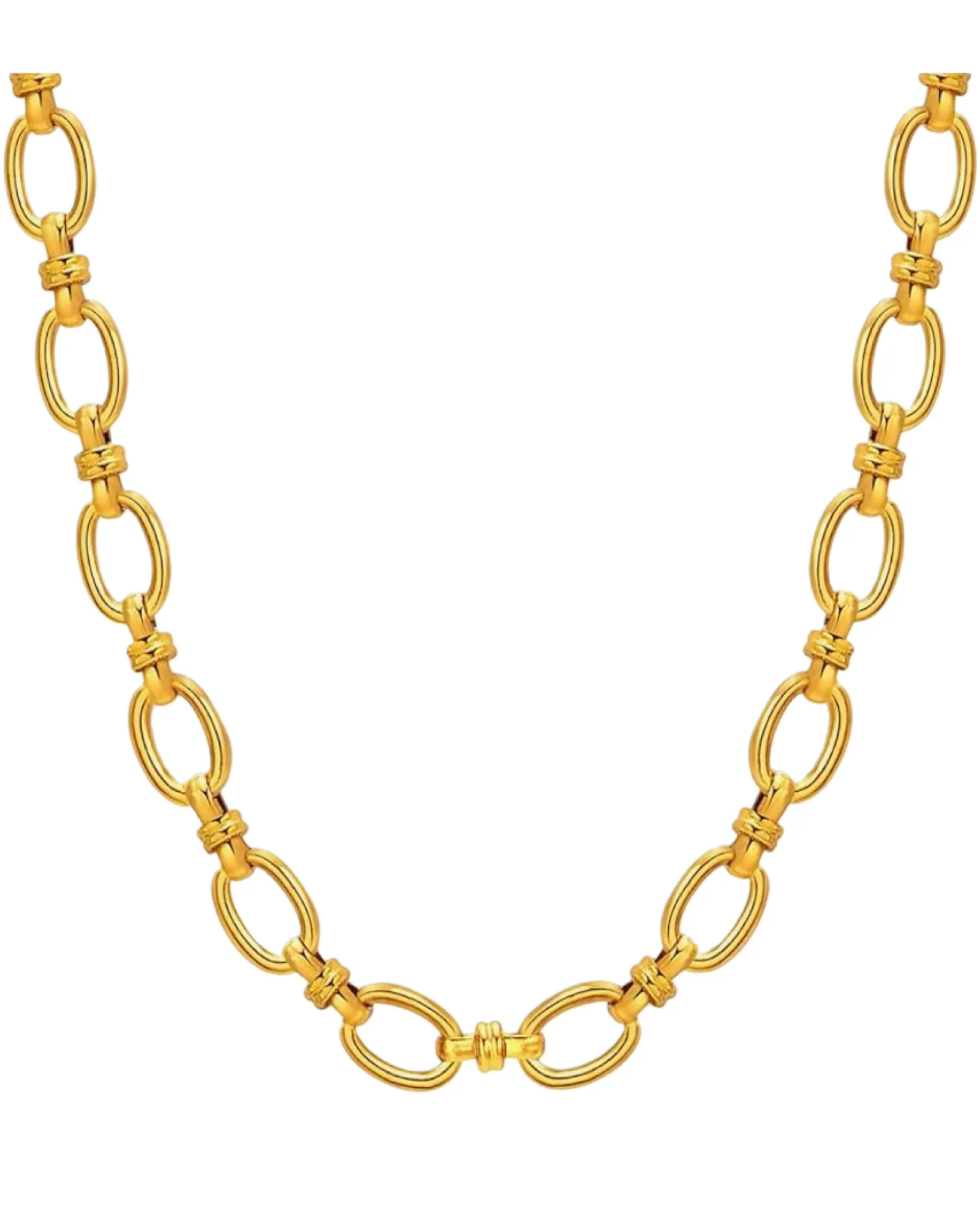 Marlo Stacking Chain Necklace -24k Gold sold by Banks Jewelry