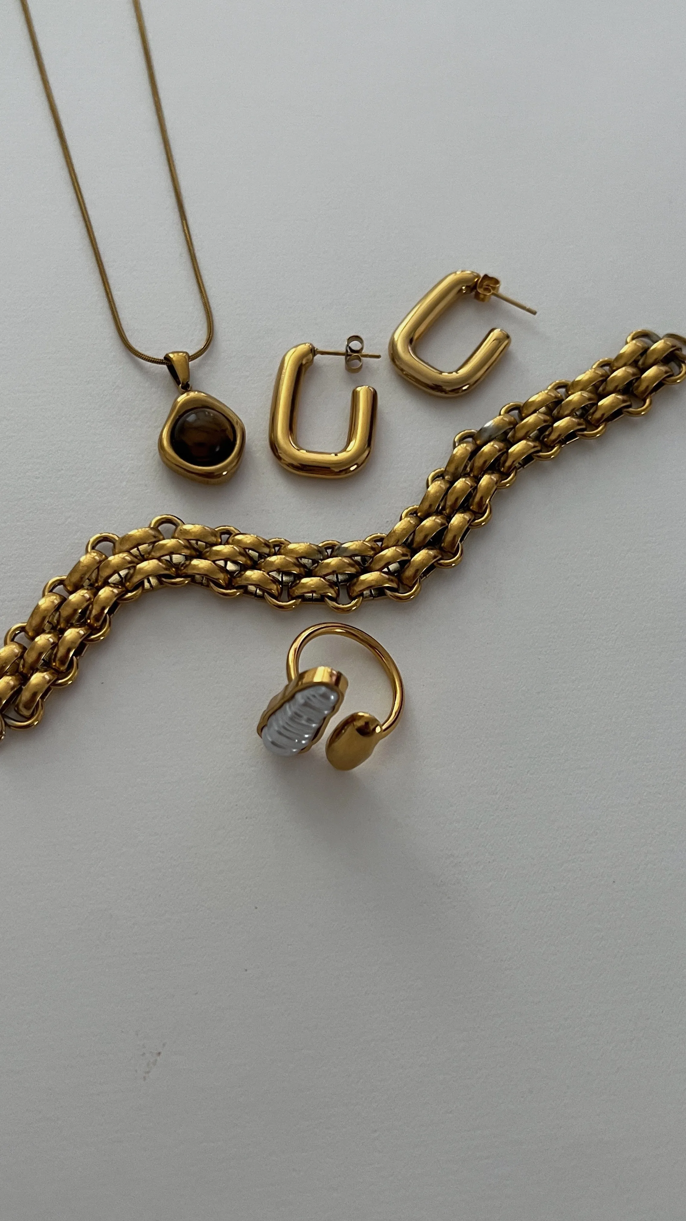 Willow Fresh Water Pearl Adjustable Ring -24K Gold sold by Banks Jewelry product image thumbnail 5