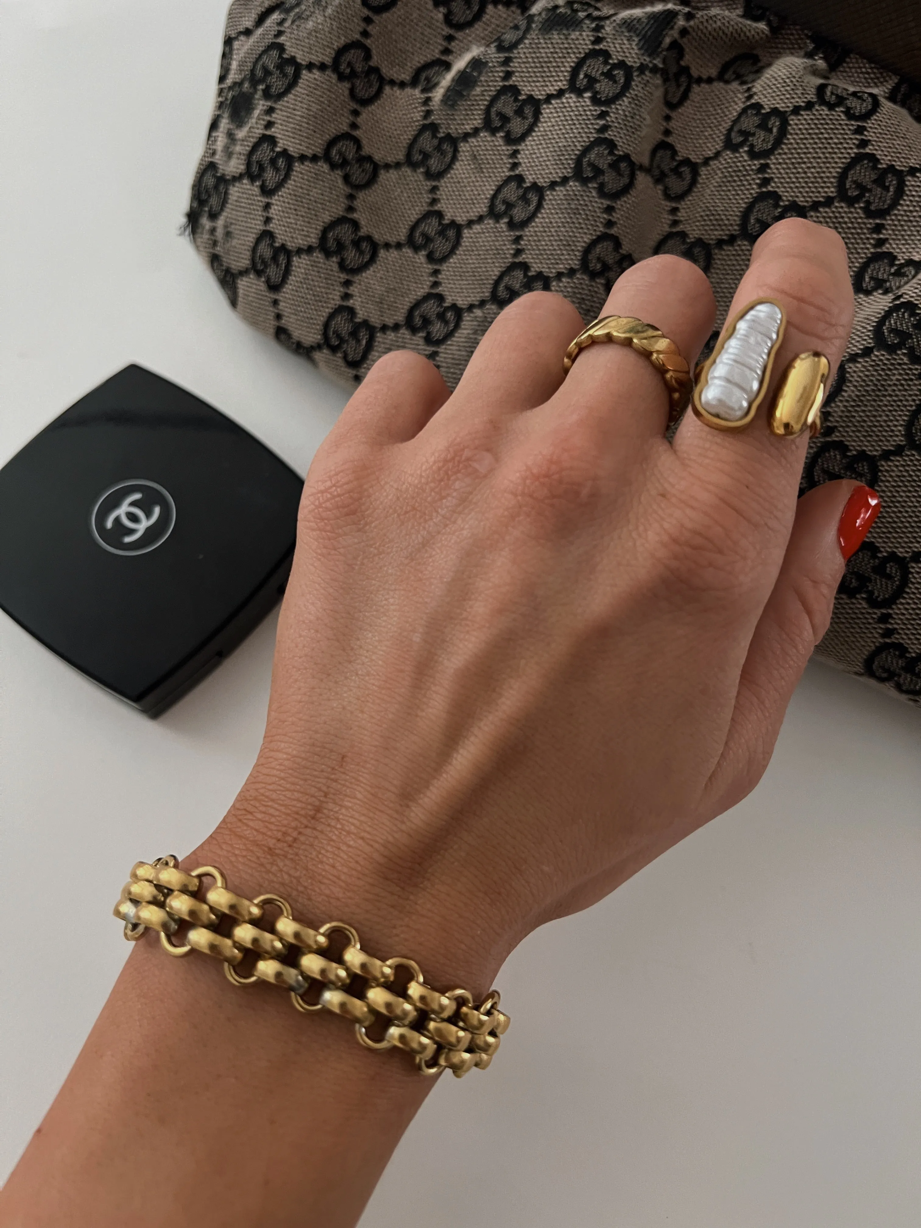 Harriet Bracelet Set-24K Gold sold by Banks Jewelry product image thumbnail 3