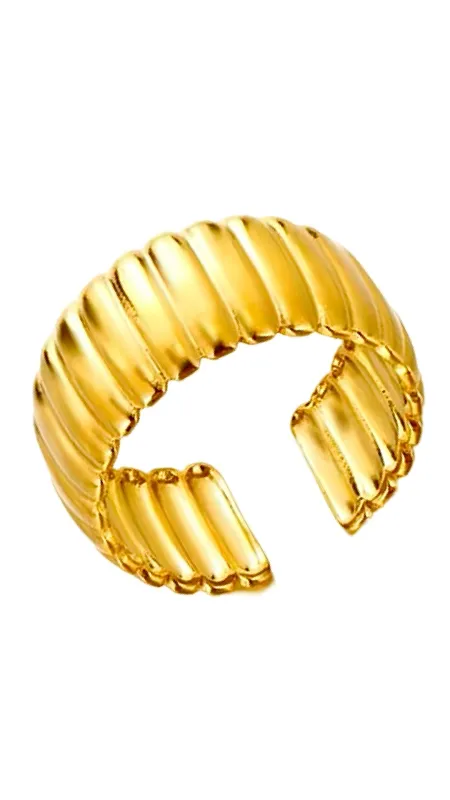 Dolly Adjustable Ring 24K Gold sold by Banks Jewelry