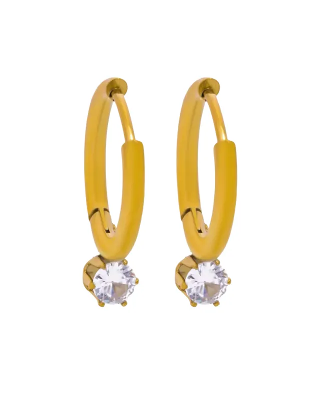 Lenny Earring -24 K Gold sold by Banks Jewelry