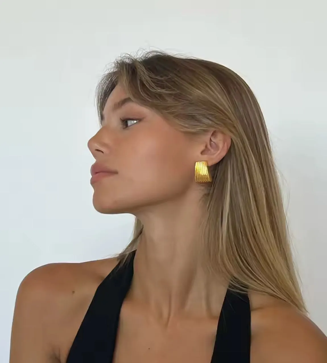 Eva Vintage Earrings - 24K Gold sold by Banks Jewelry product image thumbnail 2