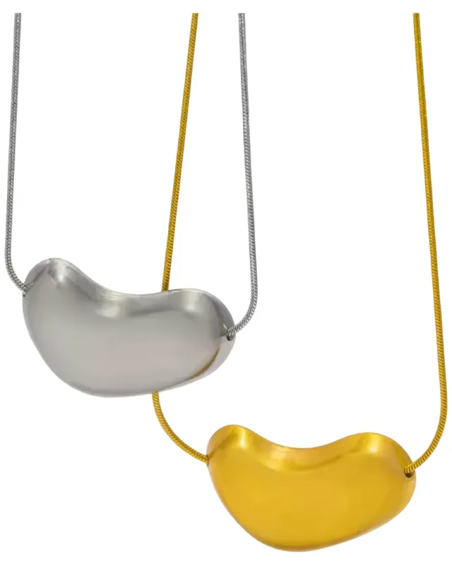 Lulu Modern Necklace -24k Gold sold by Banks Jewelry