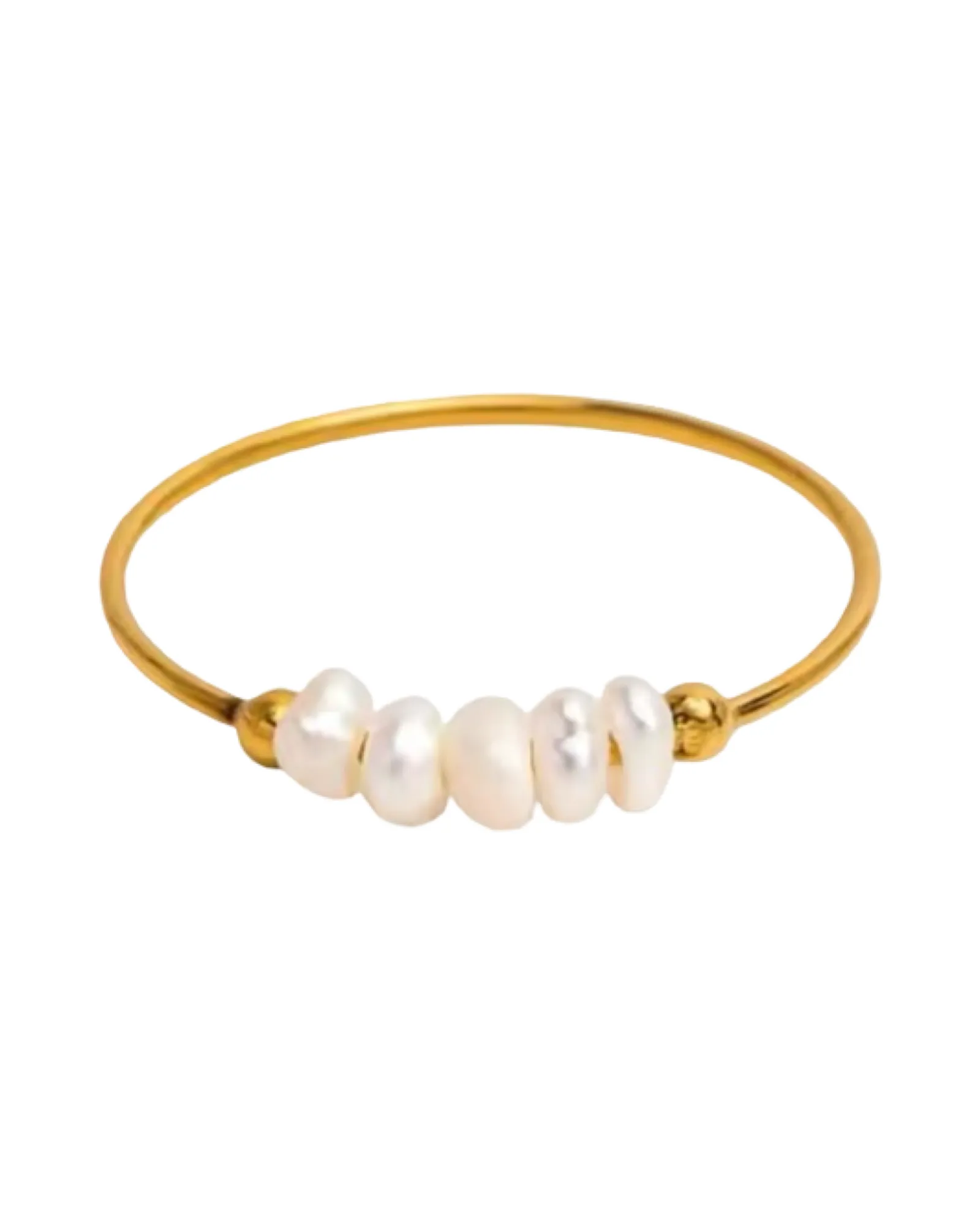 Dainty Fresh water Pearl Ring (24k Gold) sold by Banks Jewelry