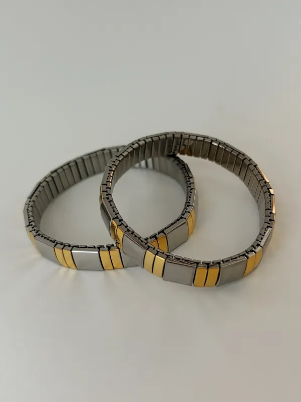 Mixed Metal Vintage Statement Bracelet sold by Banks Jewelry