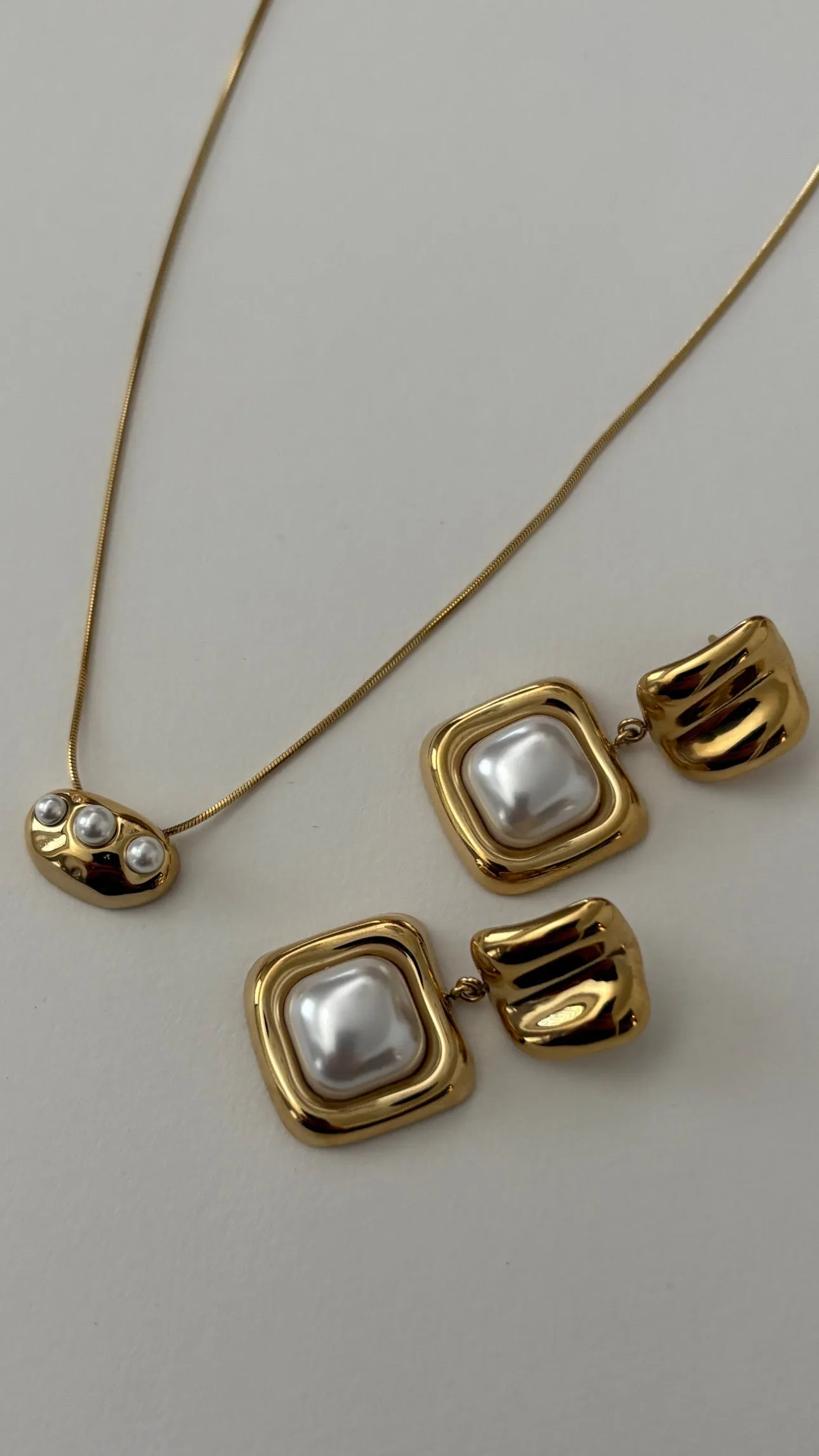 Daphnie Earrings -24K Gold sold by Banks Jewelry product image thumbnail 2