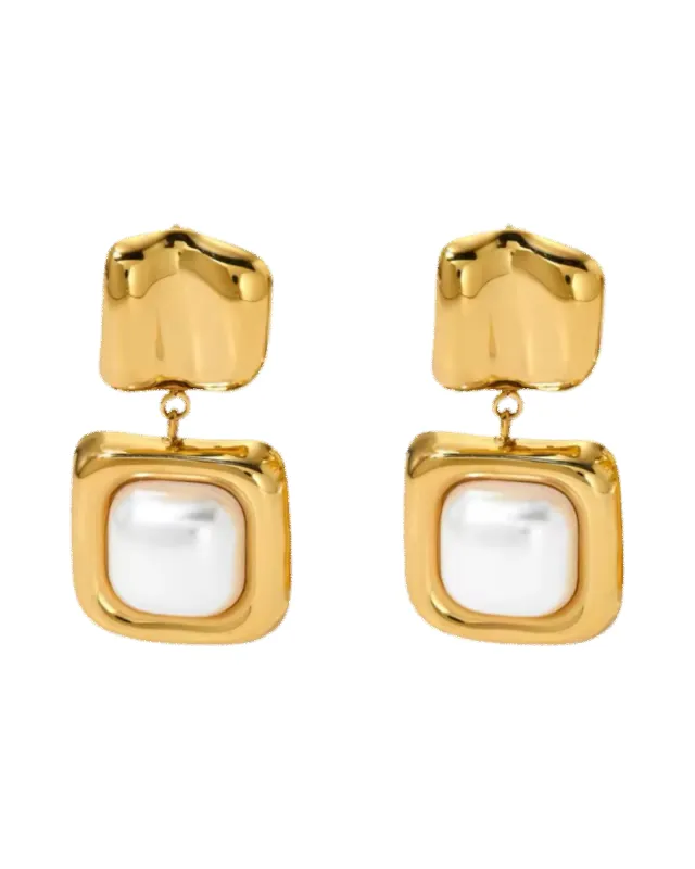 Daphnie Earrings -24K Gold sold by Banks Jewelry