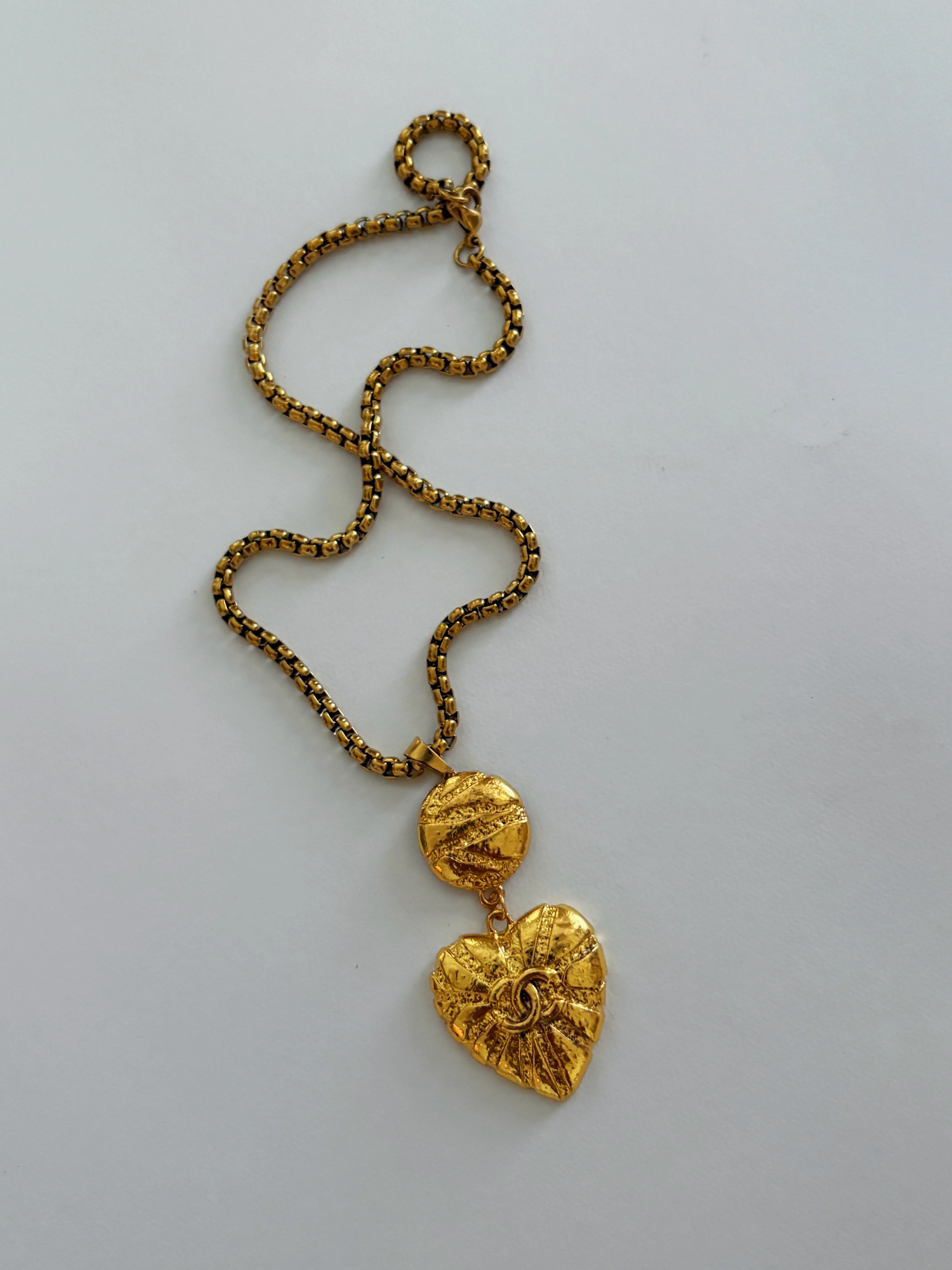 Chanel Charm Vintage Refurbished Designer Pendant Button necklace sold by Banks Jewelry product image thumbnail 5