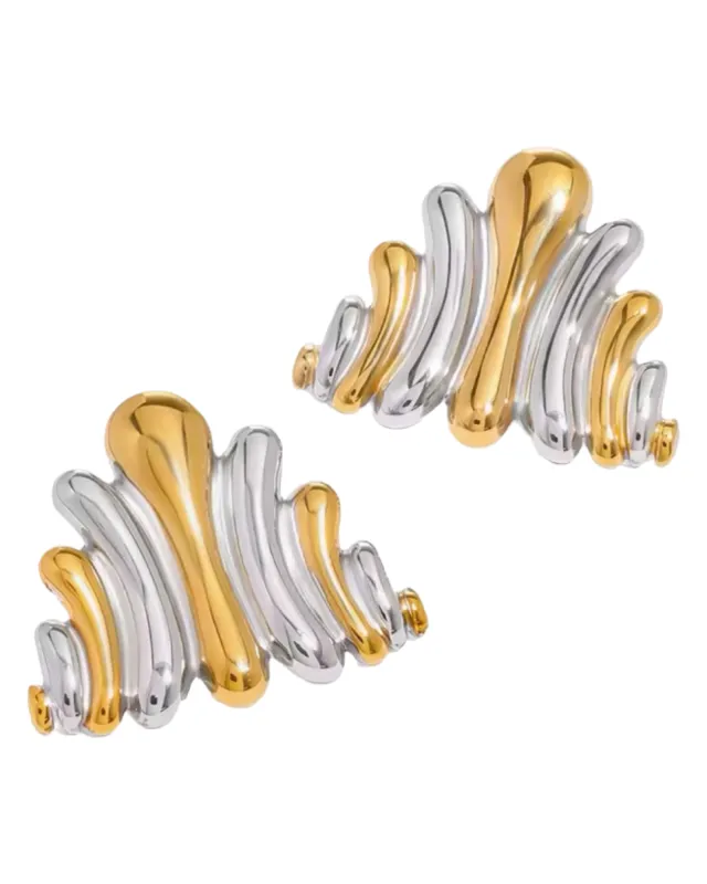 Mixed Triangle Earrings sold by Banks Jewelry