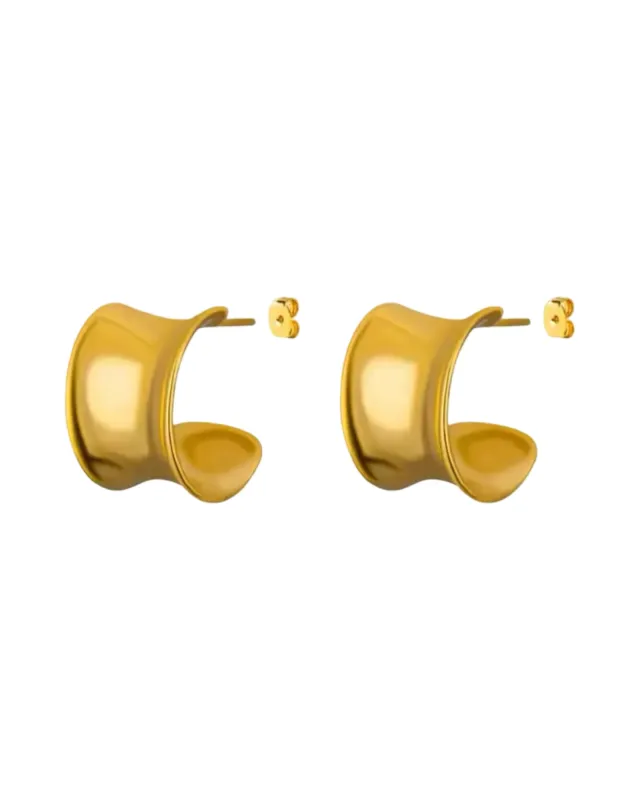 Sample Thick Hoop Earrings sold by Banks Jewelry