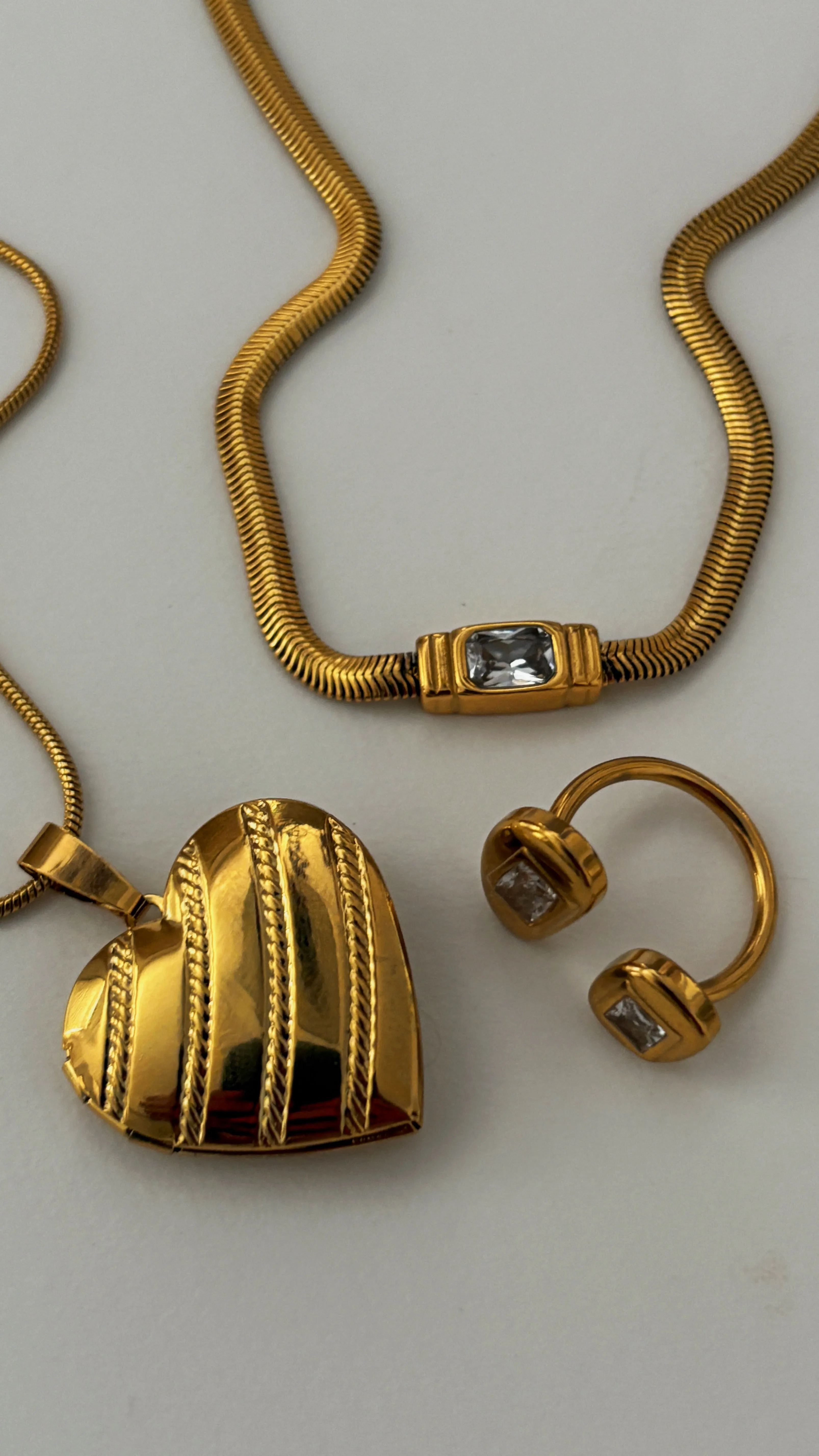 Lottie Stone Adjustable Ring- 24K Gold sold by Banks Jewelry product image thumbnail 4