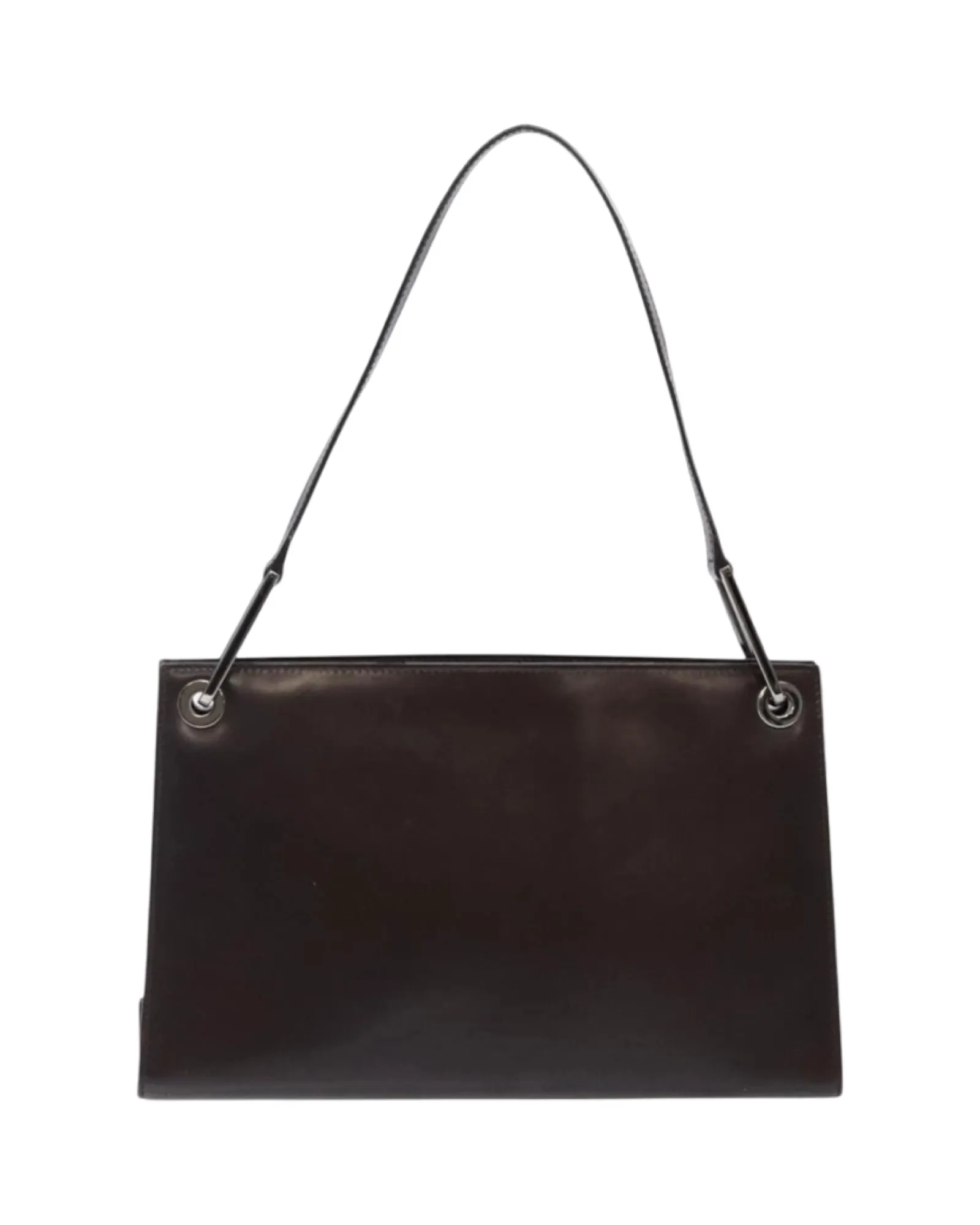 Vintage Gucci Brown Patent Leather Shoulder Bag – Silver Hardware sold by Banks Jewelry product image thumbnail 2