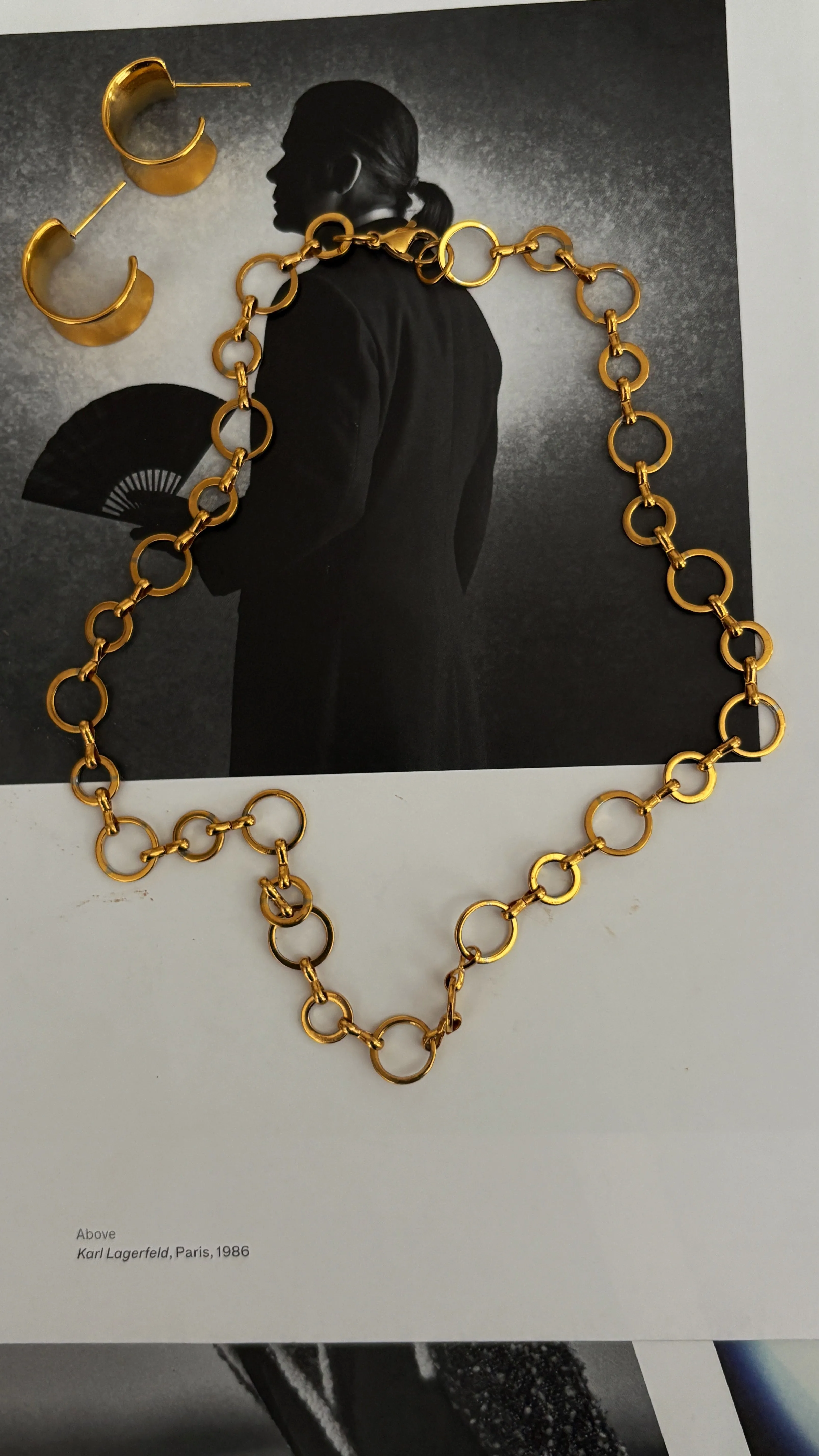 Circle Chain Necklace -24k Gold sold by Banks Jewelry product image thumbnail 2