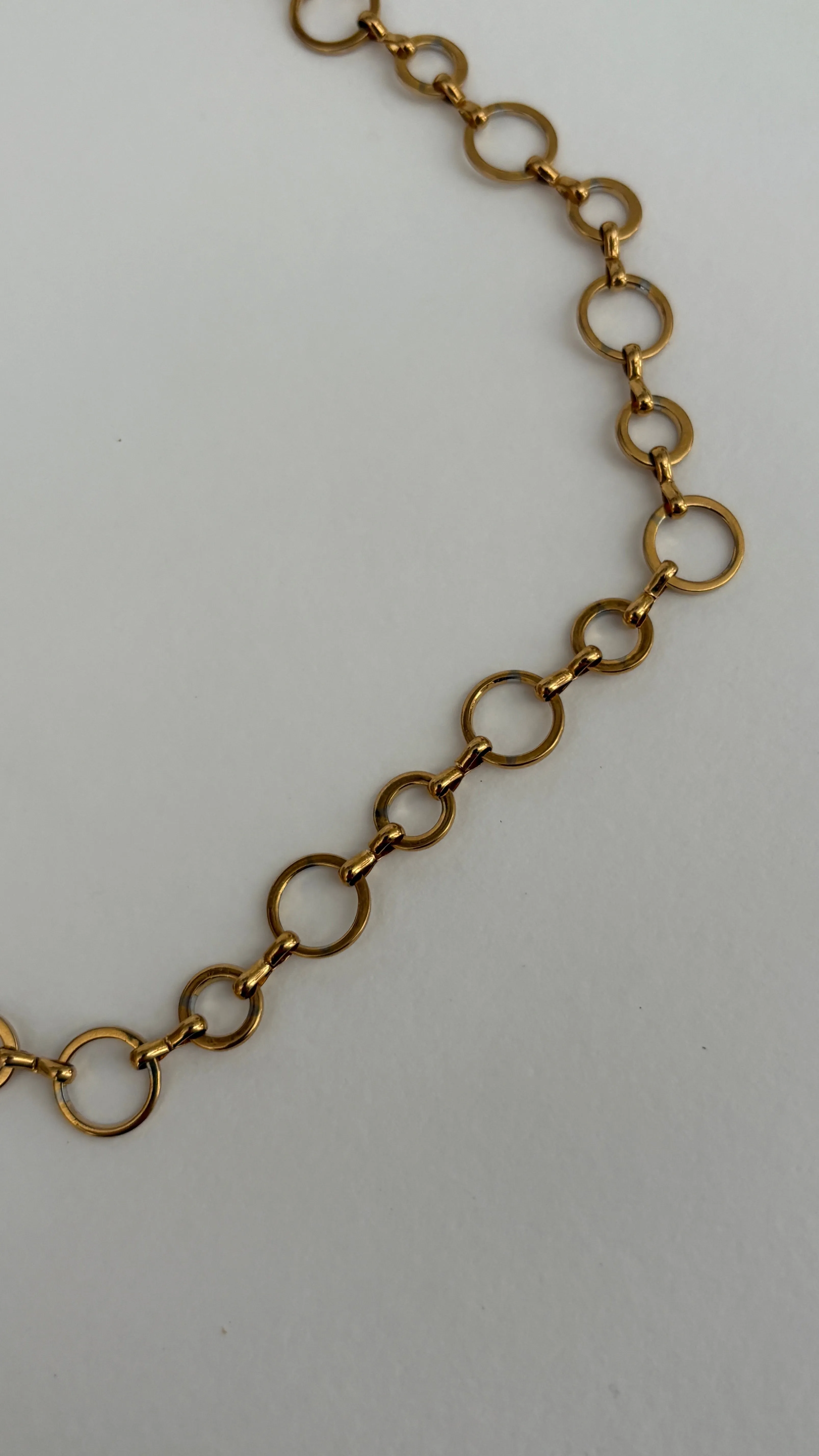 Circle Chain Necklace -24k Gold sold by Banks Jewelry product image thumbnail 4