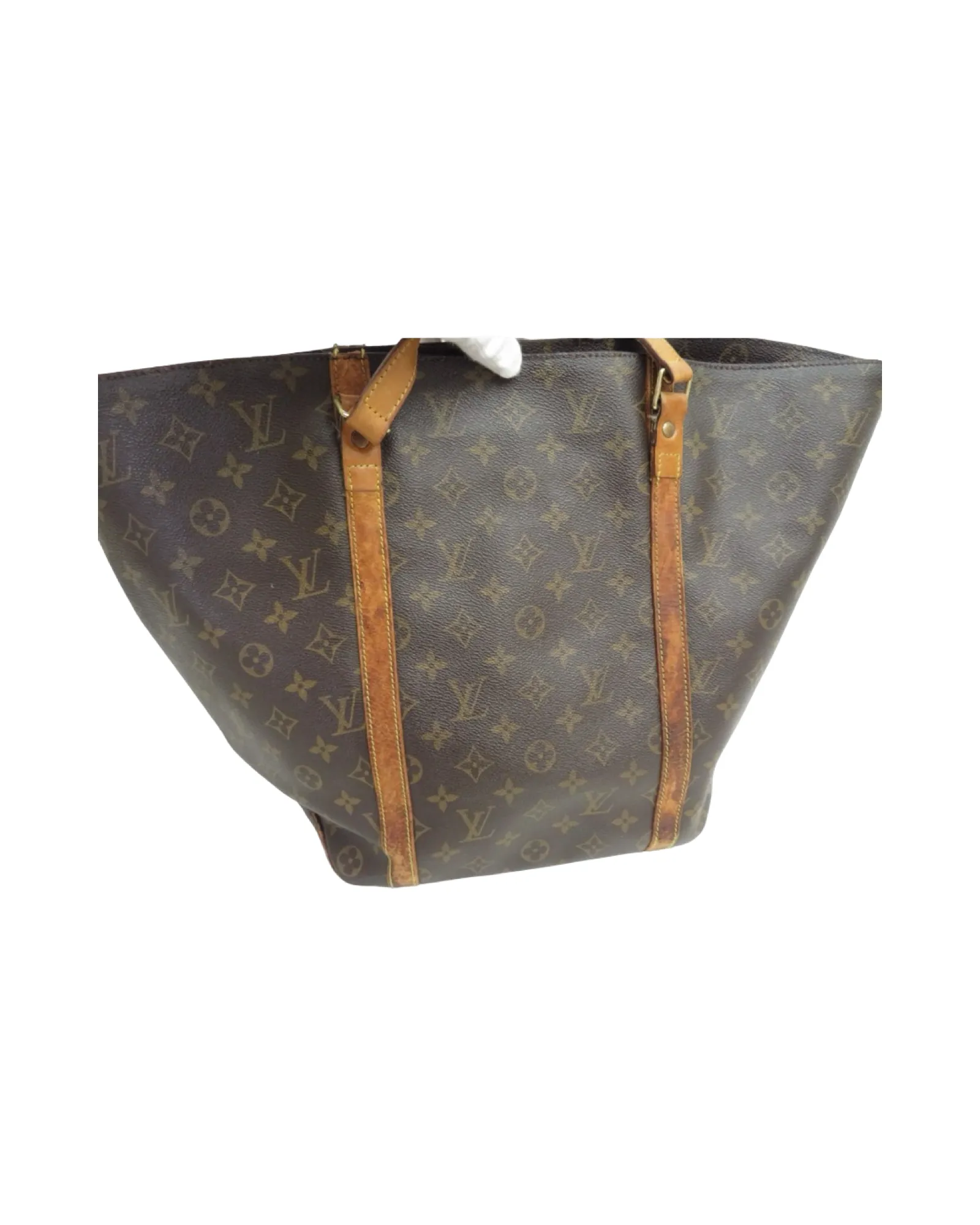 Vintage Louis Vuitton Monogram Leather Tote Bag sold by Banks Jewelry product image thumbnail 2