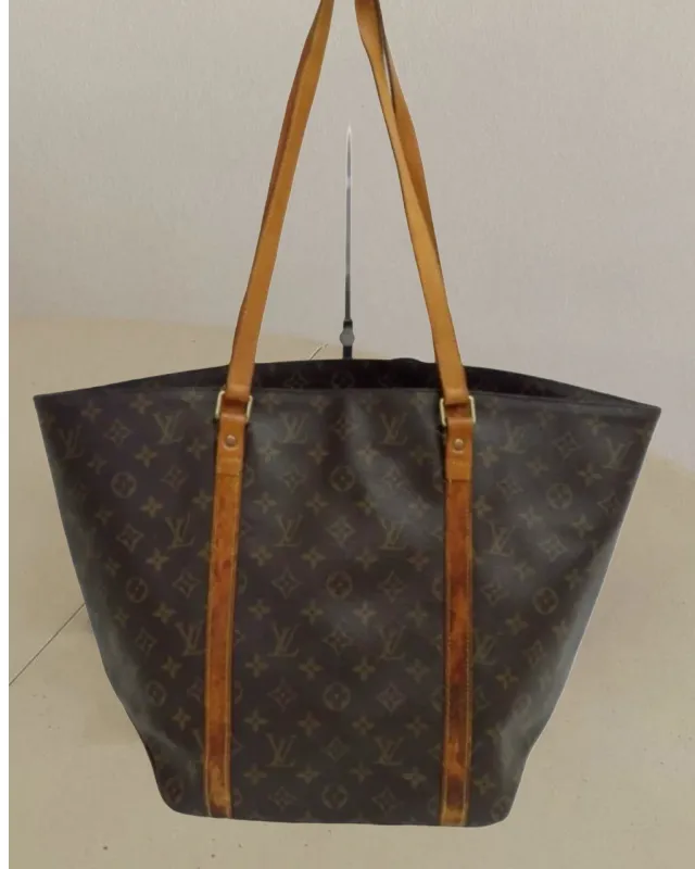 Vintage Louis Vuitton Monogram Leather Tote Bag sold by Banks Jewelry