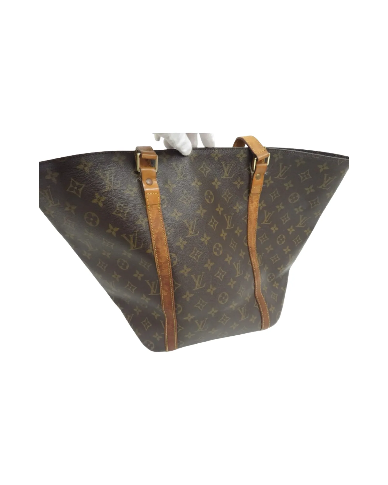 Vintage Louis Vuitton Monogram Leather Tote Bag sold by Banks Jewelry product image thumbnail 3