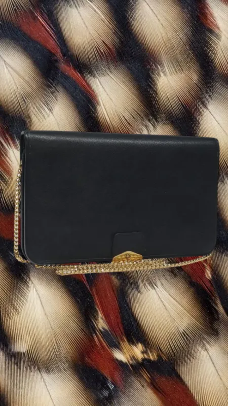 Vintage Christian Dior Shoulder Bag — Navy & Gold sold by Banks Jewelry