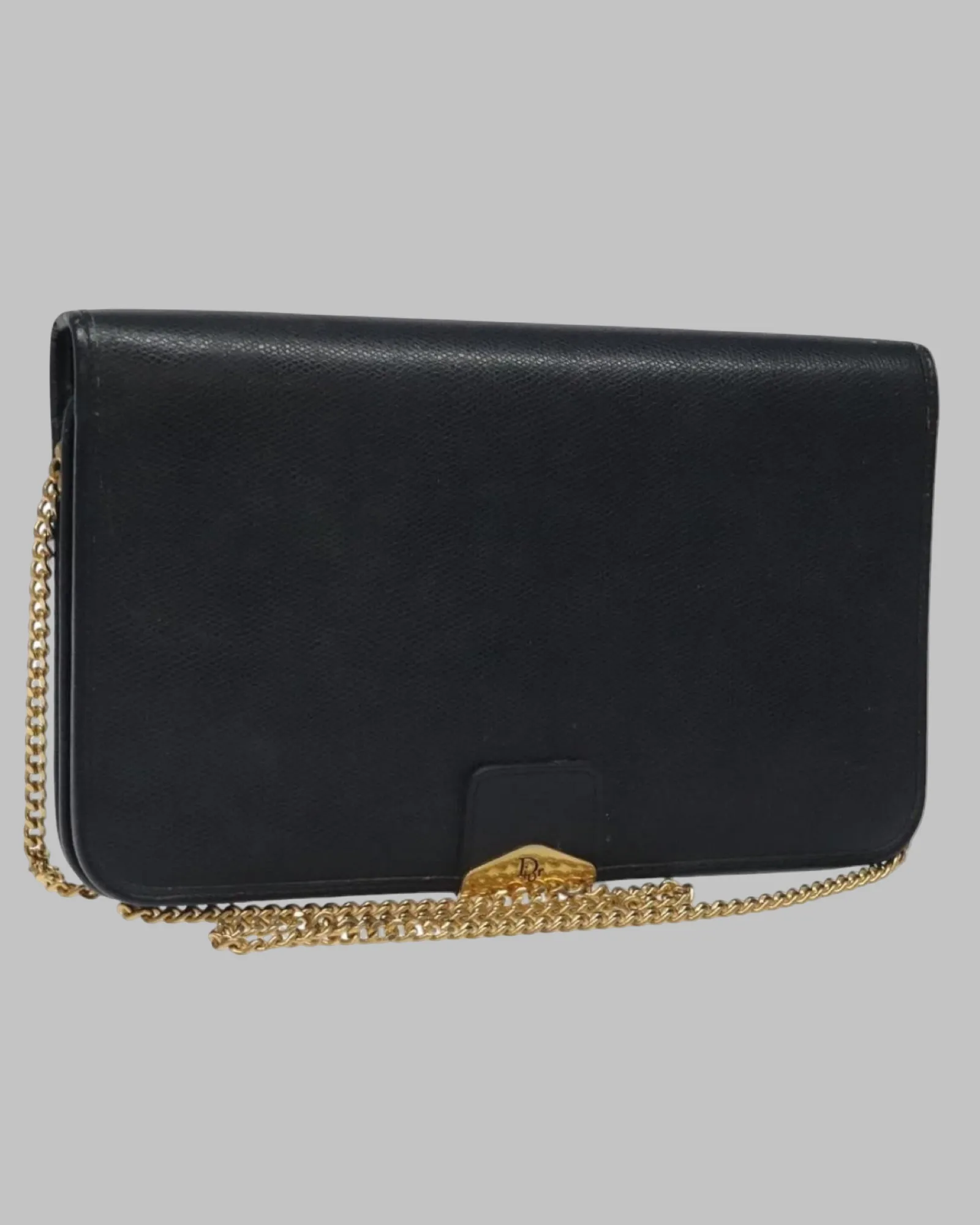 Vintage Christian Dior Shoulder Bag — Navy & Gold sold by Banks Jewelry product image thumbnail 4