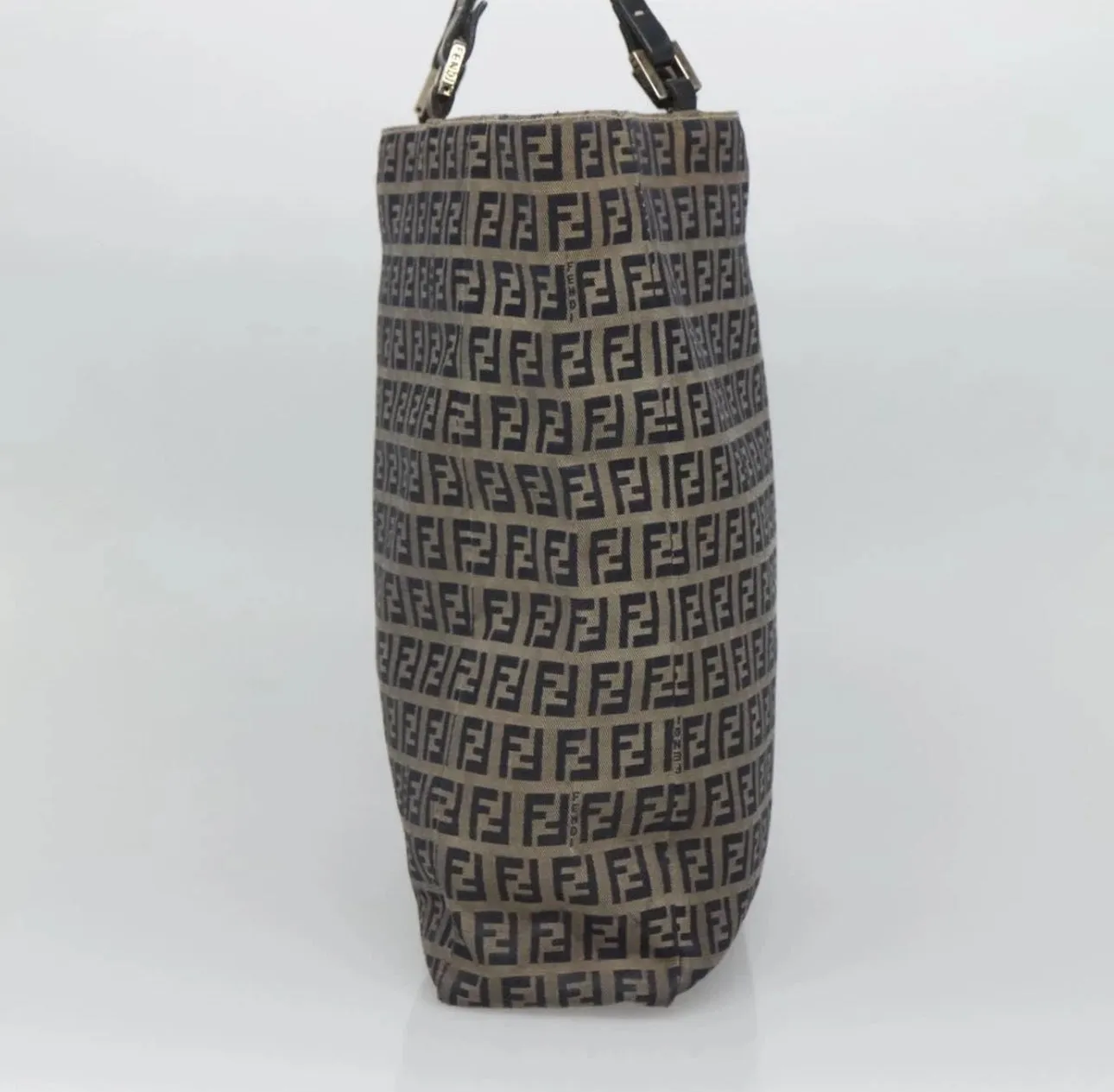 Vintage Fendi Zucchino Canvas Tote — Navy & Silver sold by Banks Jewelry product image thumbnail 2