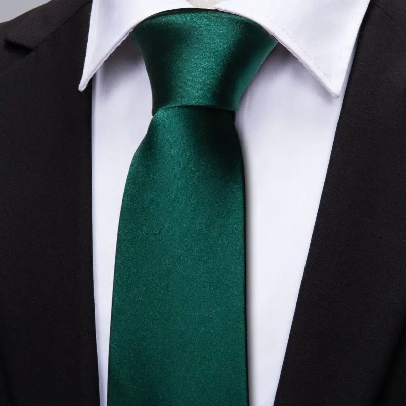 Barry Wang Green Tie Silk Men's Tie sold by Barrywang