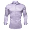 Barry.wang Purple Solid Silk Shirt sold by Barrywang