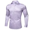 Barry.wang Purple Solid Silk Shirt sold by Barrywang