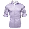 Barry.wang Purple Solid Silk Shirt sold by Barrywang