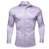 Barry.wang Purple Solid Silk Shirt sold by Barrywang