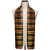 Barry Wang Green Scarf Christmas Winter Gold Green Snowflake Pattern sold by Barrywang