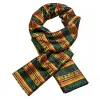 Barry Wang Green Scarf Christmas Winter Gold Green Snowflake Pattern sold by Barrywang