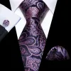 Barry Wang Lavender Purple Pink Paisley Tie Handkerchief Cufflinks Set sold by Barrywang
