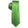 Barry Wang LimeGreen Cobalt Green Solid Silk Tie Handkerchief Cufflinks Set sold by Barrywang