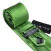 Barry Wang LimeGreen Cobalt Green Solid Silk Tie Handkerchief Cufflinks Set sold by Barrywang