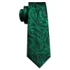 Barry Wang Green Tie Paisley Necktie Handkerchief Cufflinks Set sold by Barrywang