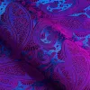 Barry. Wang Dark Purple Blue Paisley Men's Windsor Collar Dress Shirt sold by Barrywang