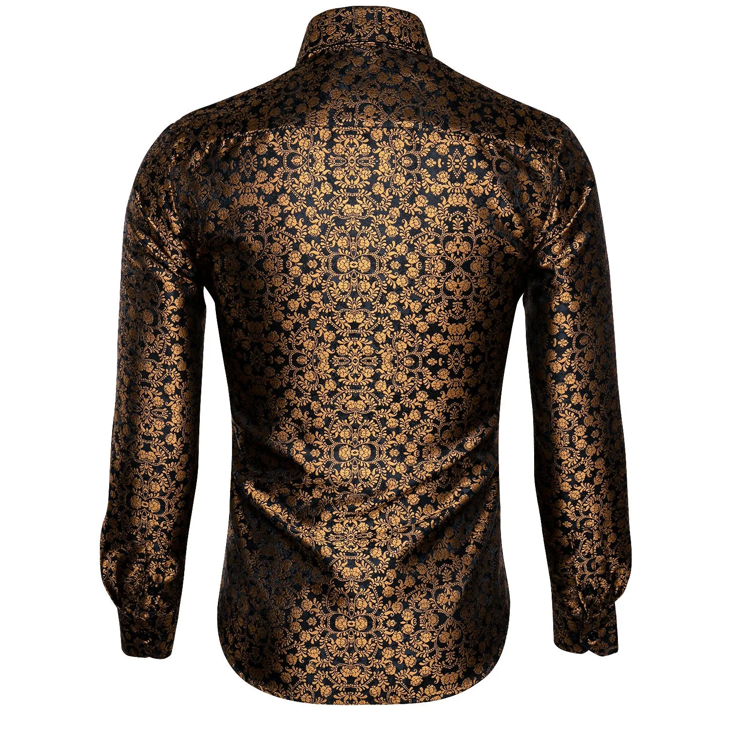 Barry.wang Novelty Brown Floral Shirt sold by Barrywang product image thumbnail 5