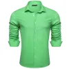 Barry.wang Cobalt Green Solid Men's Shirt sold by Barrywang